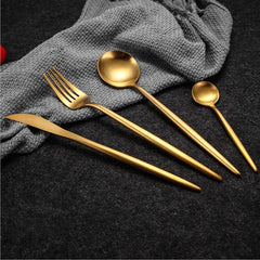 Arya Gold Cutlery Set | Yedwo Design