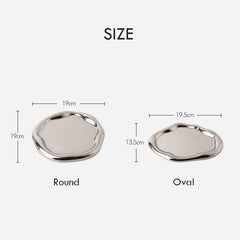 Silver Plated Ceramic Tray | Yedwo Design