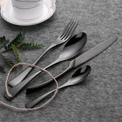 Black Cutlery Set | Yedwo Home Design