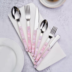 Black Pearl Handle Steak Knife Cutlery Set | Yedwo Design