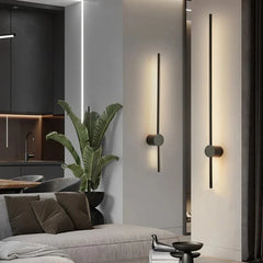 Black Vertical LED Wall Light | Yedwo Design