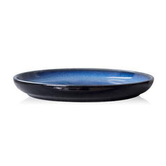 Blue Reactive Glaze Gradient Ceramic Dinner Plate | Yedwo Design