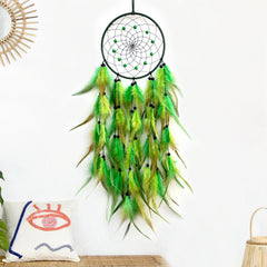 Bohemian Handmade Blue Feather Dream Catcher | Yedwo
