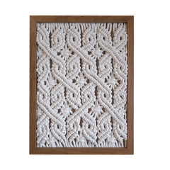 Bohemian Handwoven Cotton Tapestry Frame Decor | Yedwo