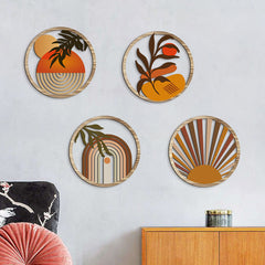 Bohemian Wooden Round Hollow out Wall Decor | Yedwo
