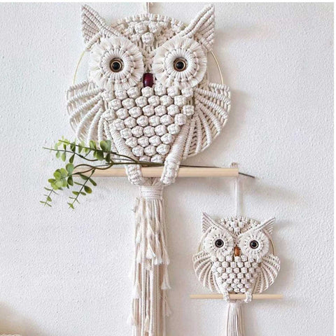Boho Owl Macrame Wall Hanging Decor | Yedwo Design