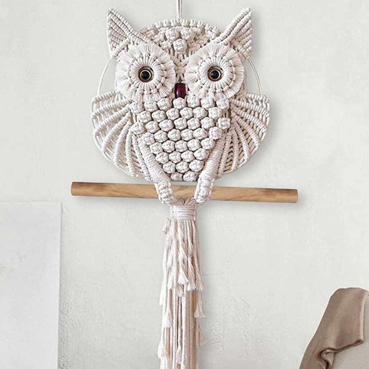 Boho Owl Macrame Wall Hanging Decor | Yedwo Design