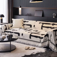 Boho Style Monochrome Chic Sofa/Couch Cover | Yedwo Home