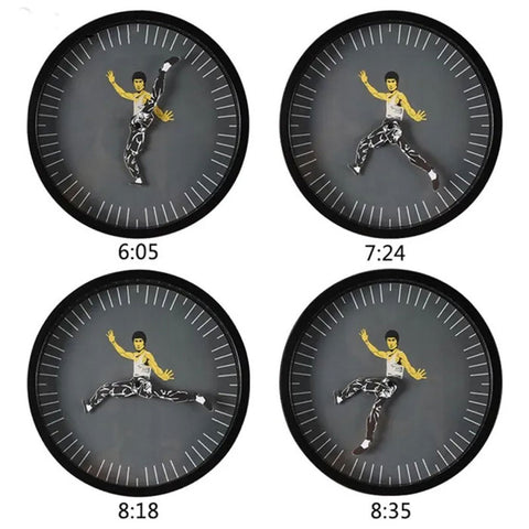 Bruce Lee Kung Fu Wall Clock | Yedwo Design