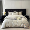 Butterfly Embroidered Long-Staple Cotton Bedding Set | Yedwo Design