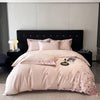 Butterfly Embroidered Long-Staple Cotton Bedding Set | Yedwo Design