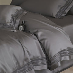 Charles 80-Thread-Count TENCEL Lyocell Lace Bedding Set | Yedwo
