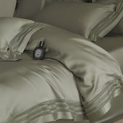 Charles 80-Thread-Count TENCEL Lyocell Lace Bedding Set | Yedwo