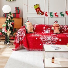 Christmas Holiday Style Chenille Sofa/Couch Cover | Yedwo Home