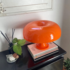 Cool Retro Orange Mushroom Lamp | Yedwo Design