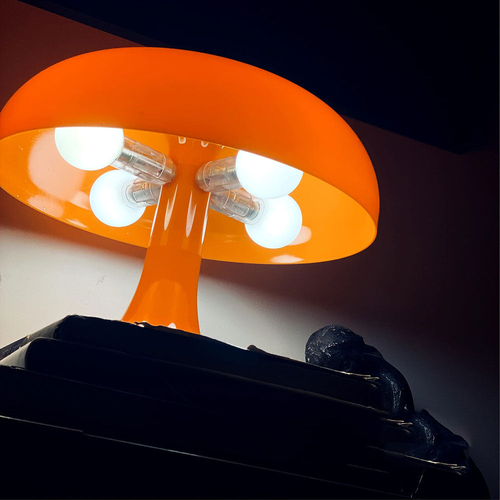 Cool Retro Orange Mushroom Lamp | Yedwo Design
