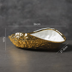 Creative Asymmetric Rock Texture Ceramic Dish | Yedwo Design
