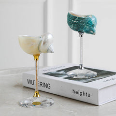 Crystal Natural Seashell Cup Set of 2 | Yedwo Design