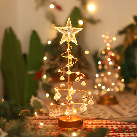 Crystal Pendant Christmas Tree Night Light | Yedwo Design