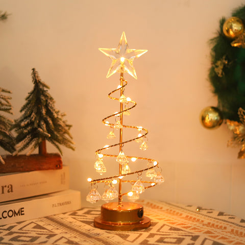 Crystal Pendant Christmas Tree Night Light | Yedwo Design