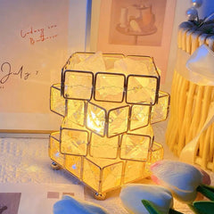Crystal Salt Cube Anionic Mineral Lamp | Yedwo Design