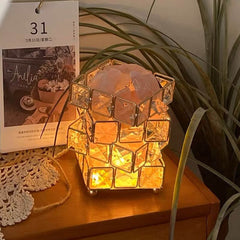 Crystal Salt Cube Anionic Mineral Lamp | Yedwo Design