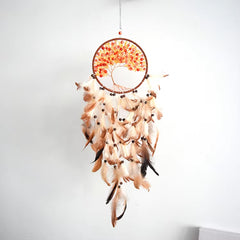 Crystal Tree of Life Feather Dream Catcher | Yedwo