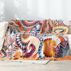 Cusco Reversible Nordic Throw Blanket | Yedwo Design