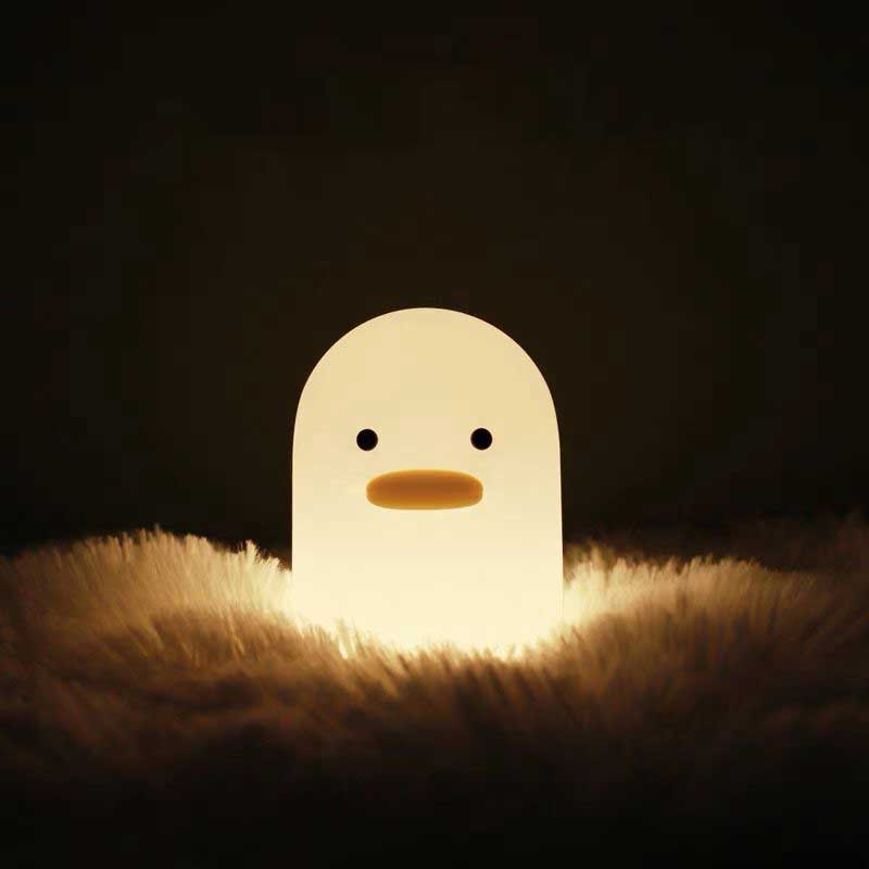 Cute Duck LED Benson Silicone Nursery Night Lamp | Yedwo Home