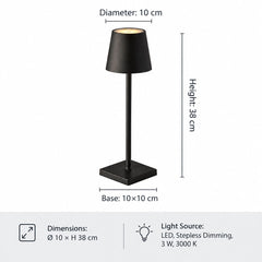 ELTAR Rechargeable Wireless Touch Lamp | Yedwo