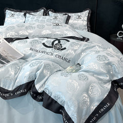 Elegant Chic Luxury Ice Silk Summer Bedding Set | Yedwo