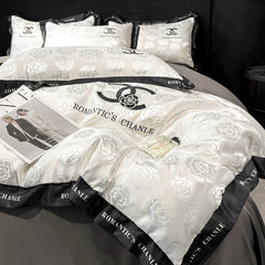 Elegant Chic Luxury Ice Silk Summer Bedding Set | Yedwo