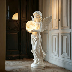 Elegant French Vintage Angel Moon Lamp | Yedwo Design