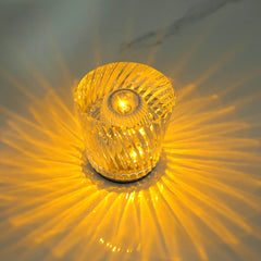 Elegant Handcrafted Crystal Cut Table Lamp | Yedwo Design