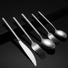 Elle Silver Luxury Cutlery Set | Yedwo