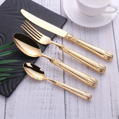 Elnoora Gold Luxury Cutlery Set | Yedwo