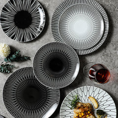 Euclid Collection Ceramic Serving Plates | Yedwo Design