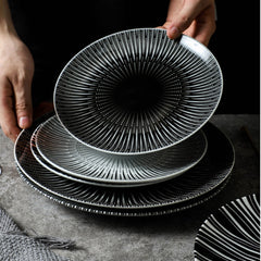 Euclid Collection Ceramic Serving Plates | Yedwo Design