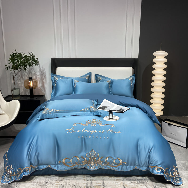 European Egyptian Cotton Court Embroidered Bedding Set | Yedwo Home