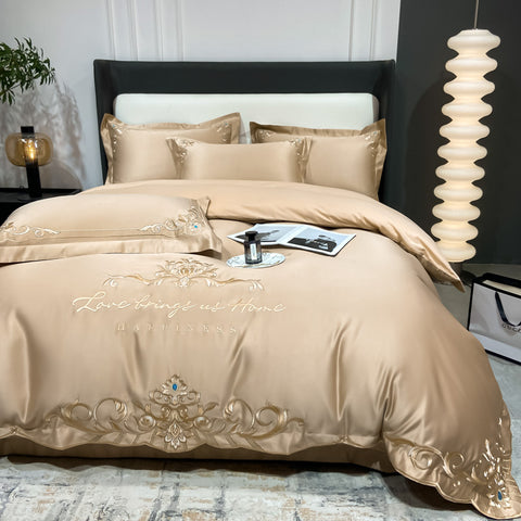 European Egyptian Cotton Court Embroidered Bedding Set | Yedwo Home