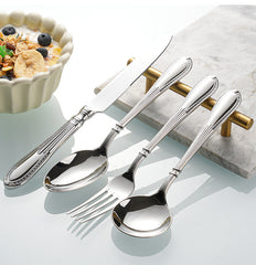 European Elegant Patterned Gold Flatware Set | Yedwo Design