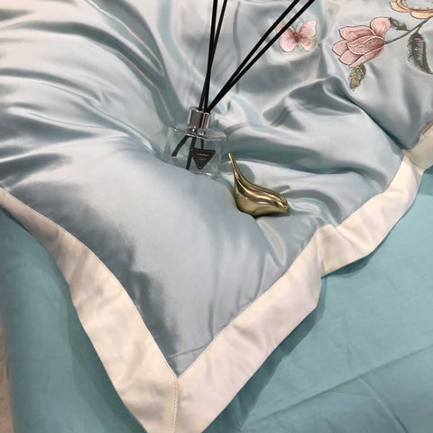 European Silky Embroidered Princess Bedding Set | Yedwo