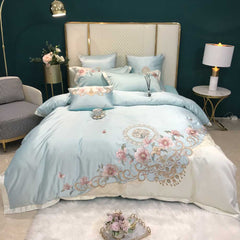 European Silky Embroidered Princess Bedding Set | Yedwo