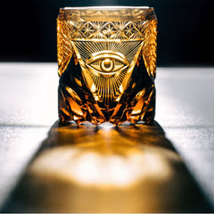 Evil Eye Edo-Kiriko Crystal Whiskey Glass | Yedwo Design