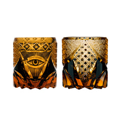 Evil Eye Edo-Kiriko Crystal Whiskey Glass | Yedwo Design