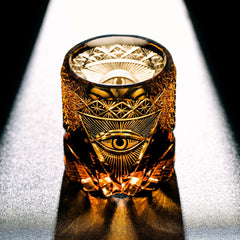 Evil Eye Edo-Kiriko Crystal Whiskey Glass | Yedwo Design