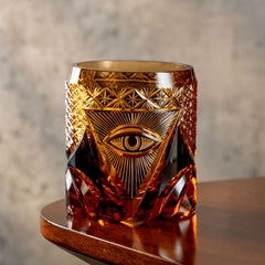 Evil Eye Edo-Kiriko Crystal Whiskey Glass | Yedwo Design