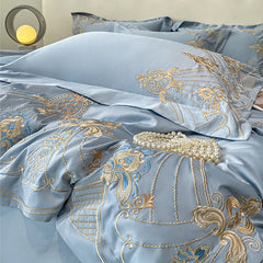 FRANIC Luxury Embroidered Egyptian Cotton Bedding Set | Yedwo Home
