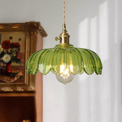 Fay Rustic Tulip Glass Pendant Light | Yedwo