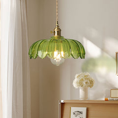 Fay Rustic Tulip Glass Pendant Light | Yedwo